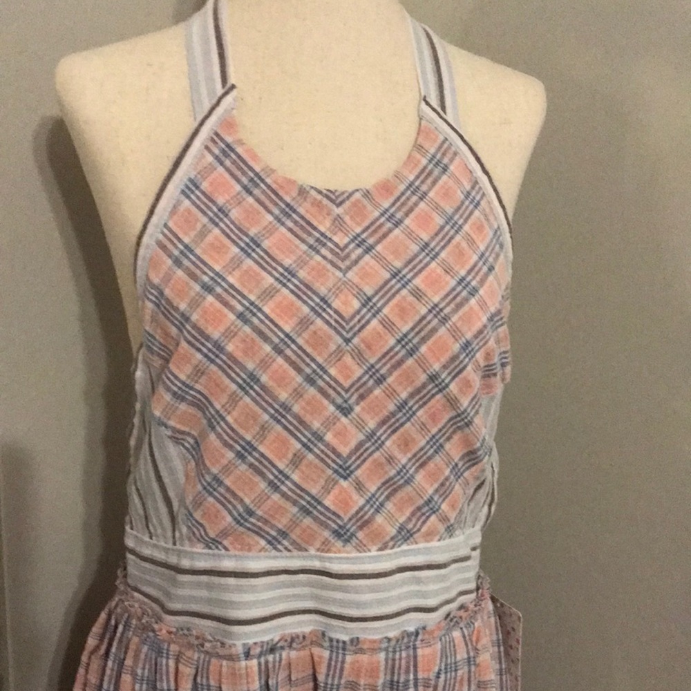 💥CLEARANCE💥 🥳HP! NWT~ FREE PEOPLE Pretty In Pink Halter Midi Dress - Picture 4 of 10
